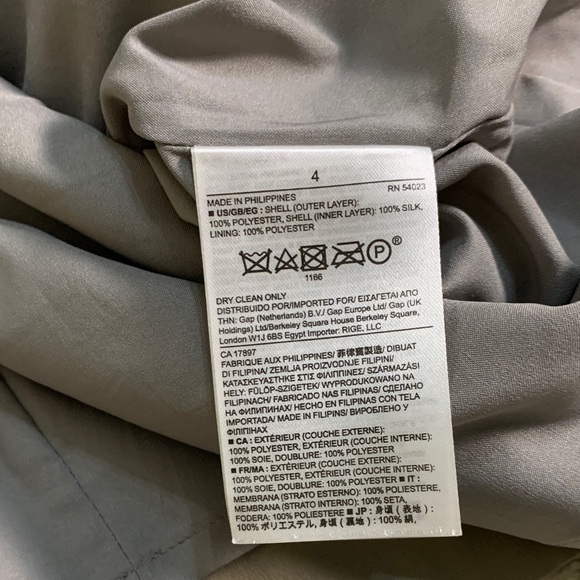 Banana Republic Metallic Taupe Sequin & Silk Sleeveless Mini Dress - Picture 8 of 9